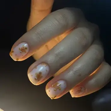 Manicura de galletas de jengibre